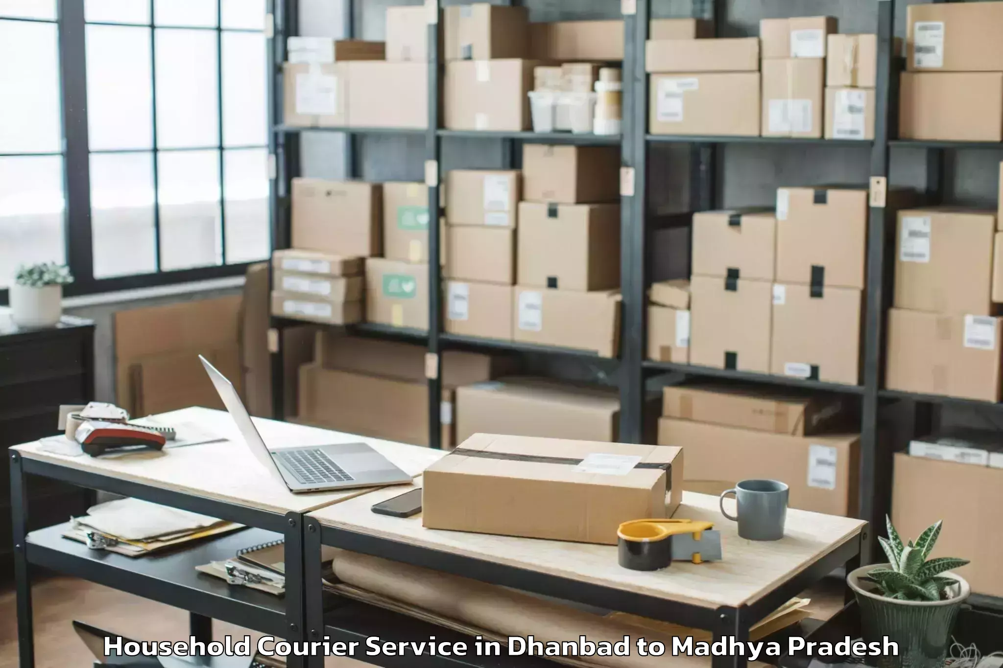 Hassle-Free Dhanbad to Pathariya Household Courier